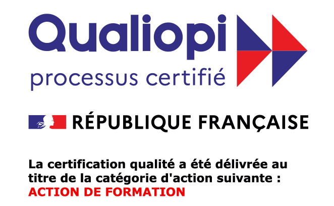 MUTUAL FORMATION - Logotype certification Qualiopi catégorie Actions de formation